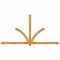 Ekena Millwork Redmond Rough Sawn Timber Gable Bracket, Western Red Cedar, 108"W x 54"H x 2"D x 4"F, 12/12 Pitch GBW108X54X0204RED00RWR - alternate 1
